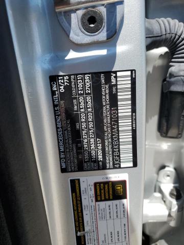 2021 Mercedes-Benz Gle 350 4Matic VIN: 4JGFB4KBXMA471031 Lot: 59289814