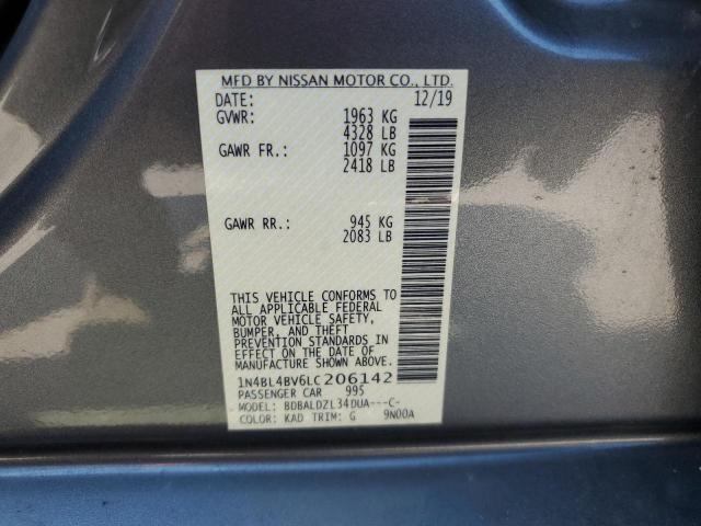 1N4BL4BV6LC206142 Nissan Altima S 12