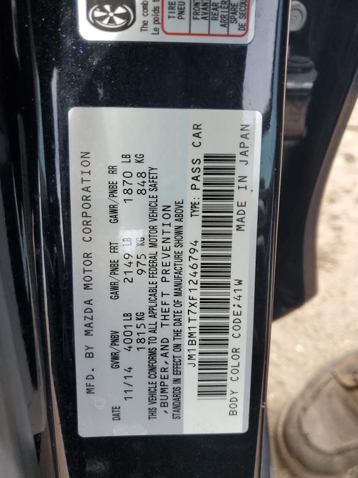 JM1BM1T7XF1246794 2015 Mazda 3 Sv