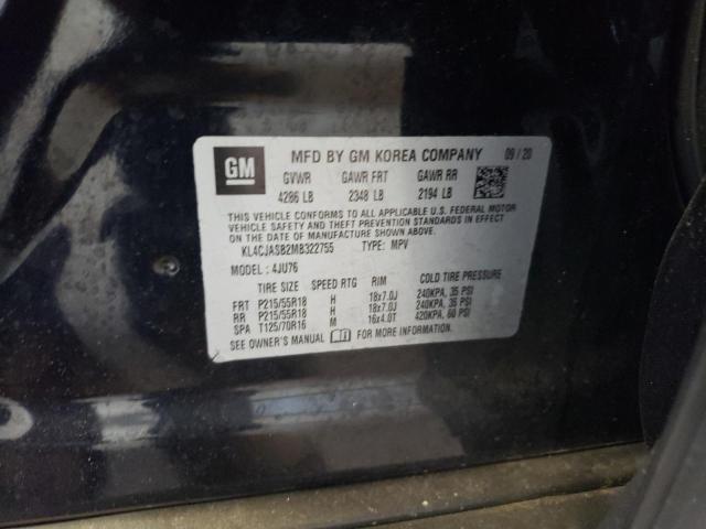 2021 Buick Encore Preferred VIN: KL4CJASB2MB322755 Lot: 60027904