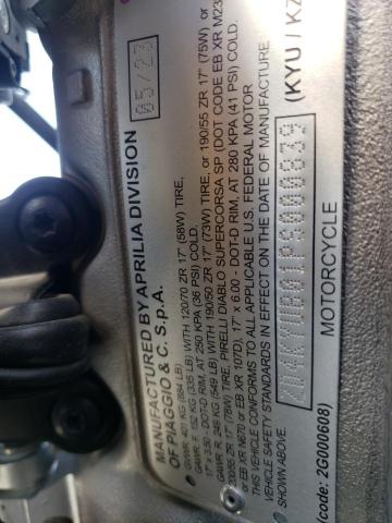 2023 APRILIA RSV4 FACTO ZD4KYUB01PS000839