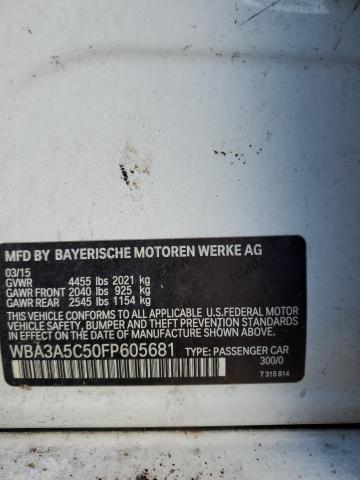 2015 BMW 328 I VIN: WBA3A5C50FP605681 Lot: 60477624