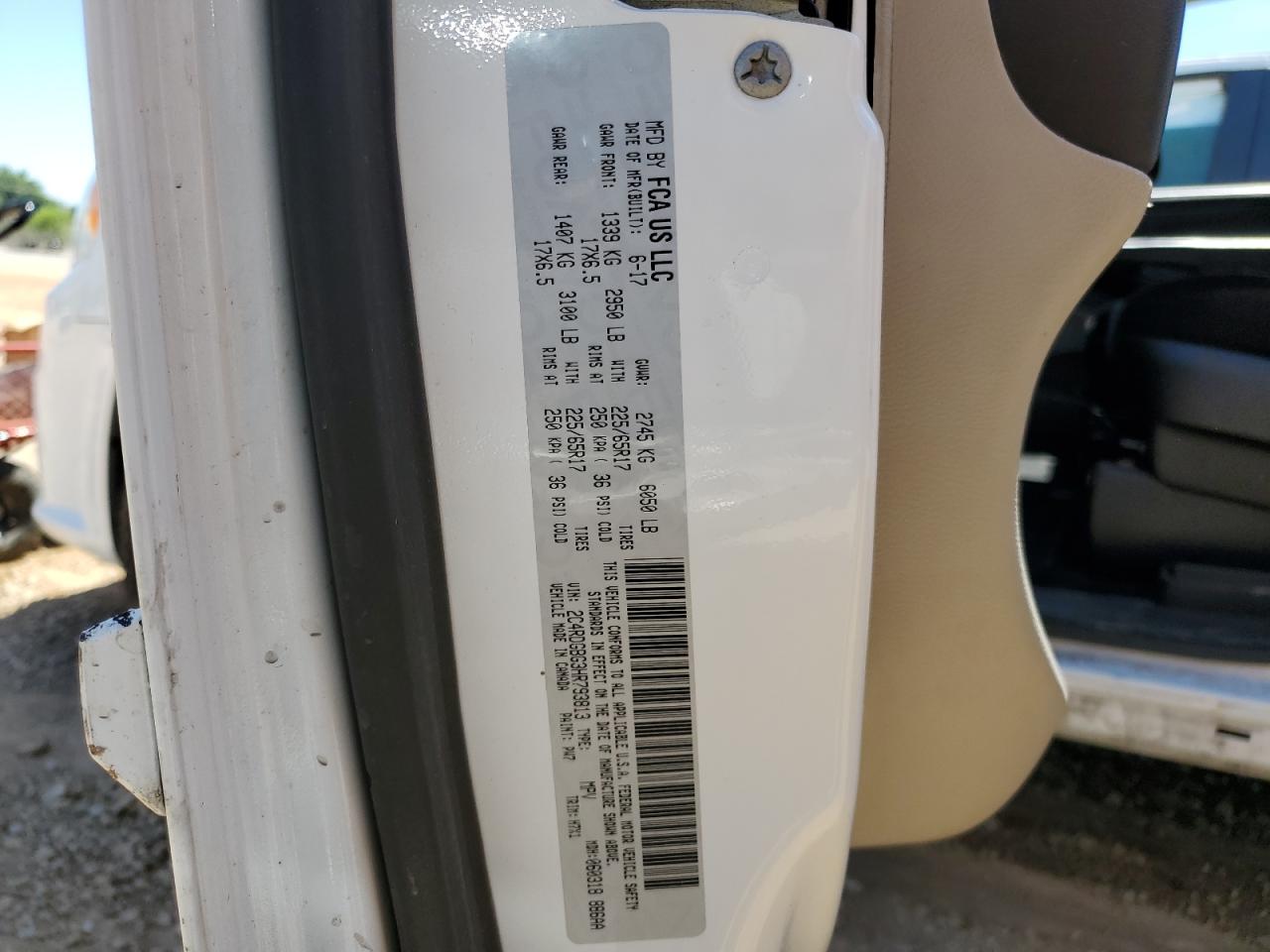 2C4RDGBG3HR793813 2017 Dodge Grand Caravan Se