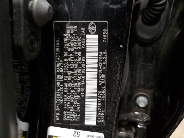 4T1G11AK0PU839792 2023 TOYOTA CAMRY - Image 12