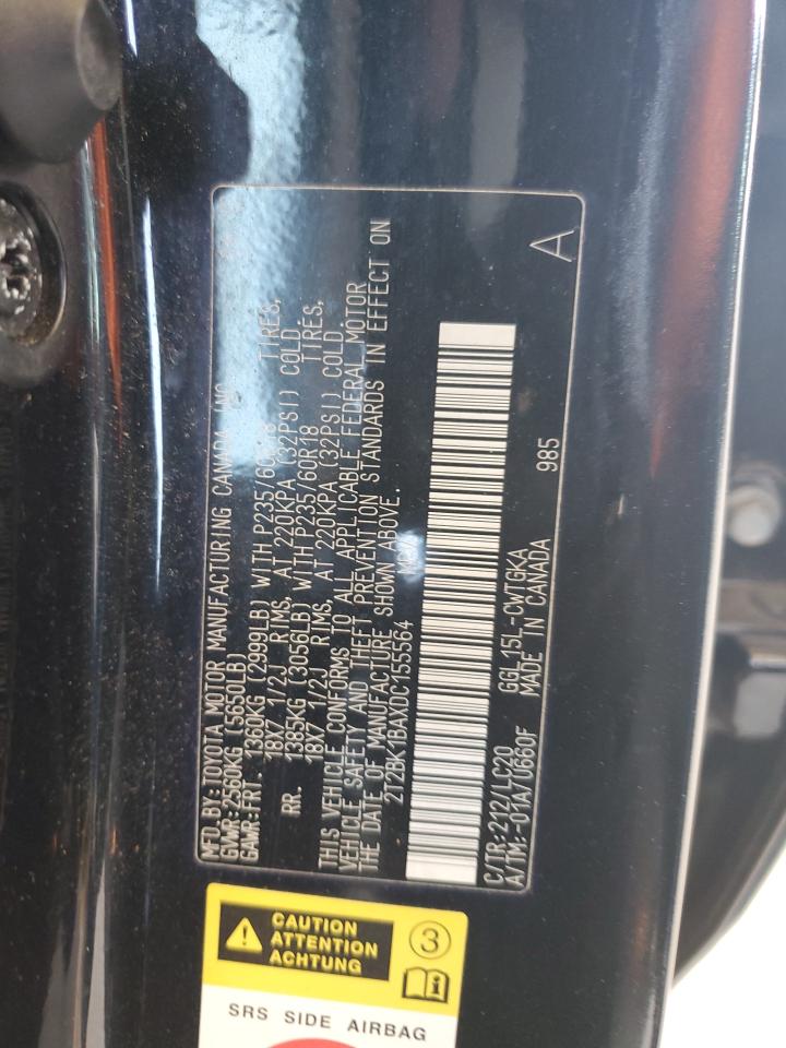 2T2BK1BAXDC155564 2013 Lexus Rx 350 Base