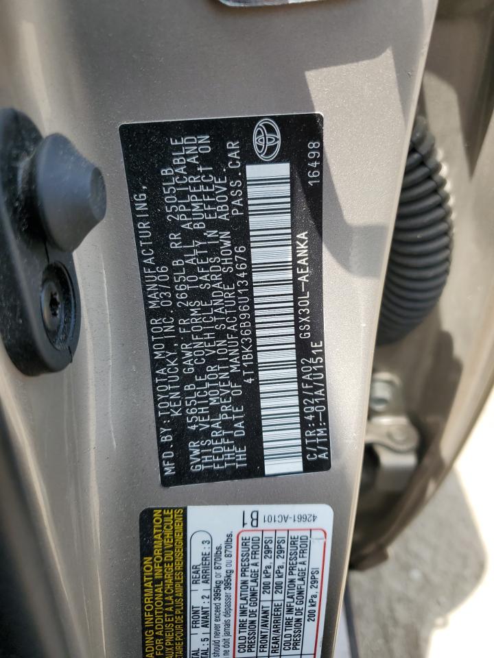 4T1BK36B96U134676 2006 Toyota Avalon Xl