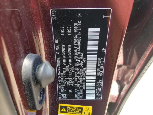 2019 Toyota Highlander Limited VIN: 5TDDZRFH8KS700308 Lot: 58910724