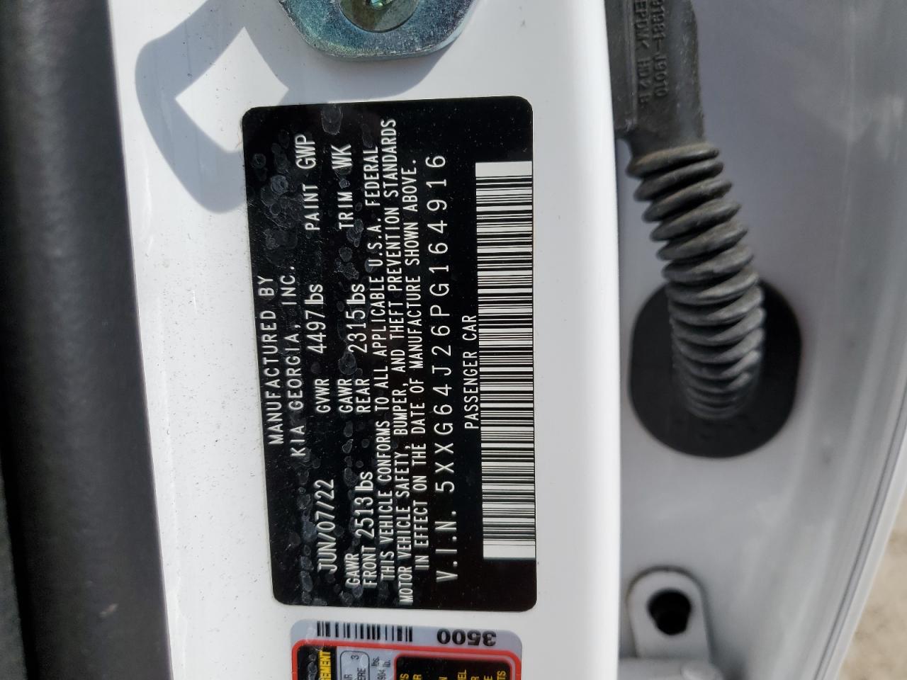 5XXG64J26PG164916 2023 Kia K5 Gt Line