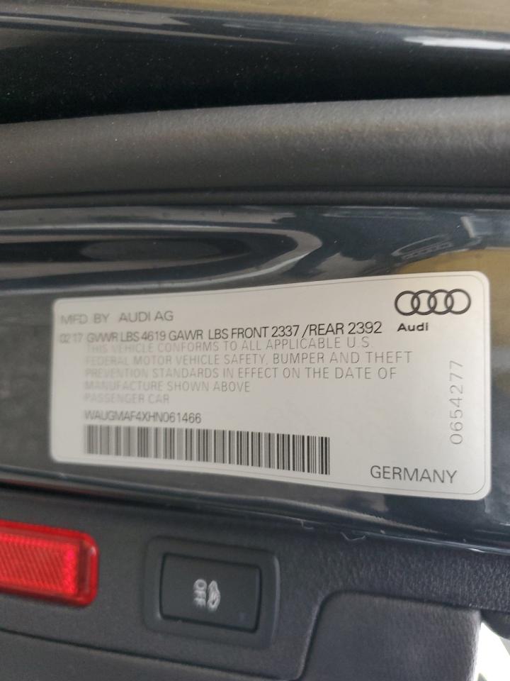 WAUGMAF4XHN061466 2017 Audi A4 Ultra Premium