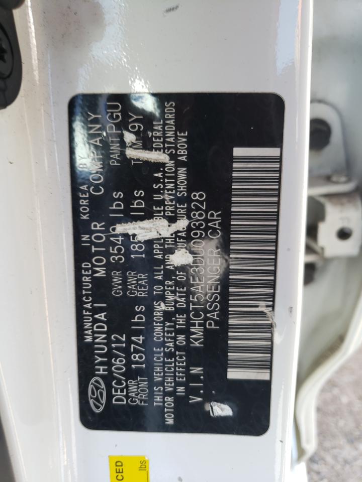 KMHCT5AE3DU093828 2013 Hyundai Accent Gls