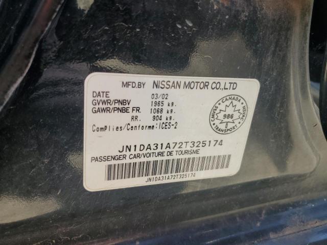 2002 Nissan Maxima Gle VIN: JN1DA31A72T325174 Lot: 58638084