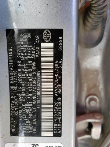 2019 TOYOTA CAMRY L - 4T1B11HK4KU728008