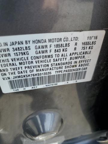 2017 Honda Fit Ex VIN: JHMGK5H76HS013535 Lot: 58306634