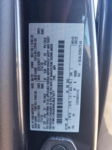 2022 Ford Escape Se VIN: 1FMCU9G65NUB27077 Lot: 60359084