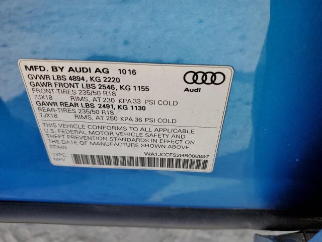 2017 AUDI Q3 PREMIUM - WA1JCCFS2HR008897