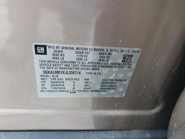 2018 GMC Terrain Sle VIN: 3GKALMEVXJL330714 Lot: 58061294