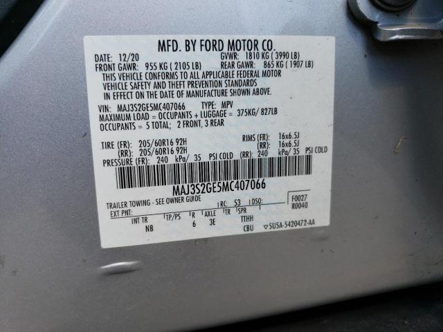2021 FORD ECOSPORT S - MAJ3S2GE5MC407066