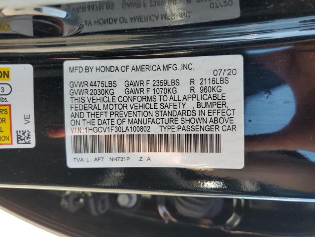 1HGCV1F30LA100802 Honda Accord SPO 13