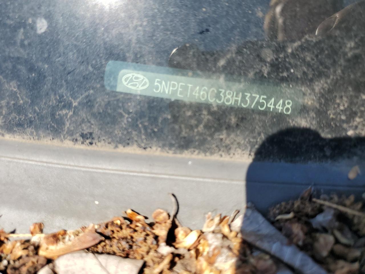 5NPET46C38H375448 2008 Hyundai Sonata Gls