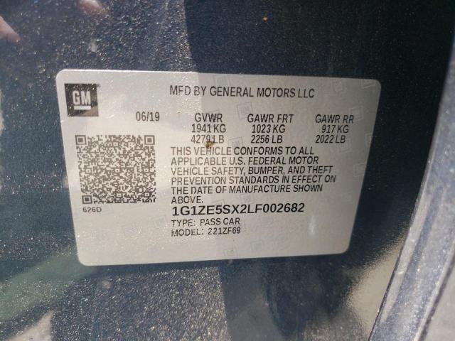 2020 CHEVROLET MALIBU PRE - 1G1ZE5SX2LF002682