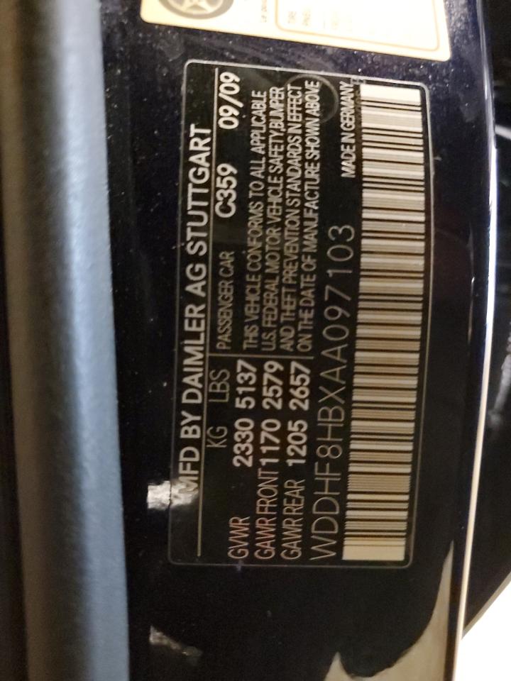 WDDHF8HBXAA097103 2010 Mercedes-Benz E 350 4Matic