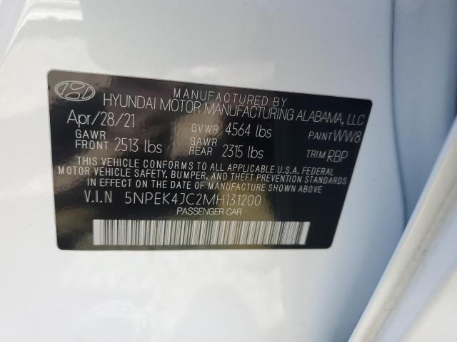 2021 Hyundai Sonata N Line VIN: 5NPEK4JC2MH131200 Lot: 60434094