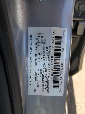 2012 Mazda 3 I VIN: JM1BL1W82C1691324 Lot: 51272234