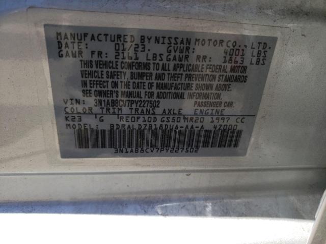 2023 Nissan Sentra Sv VIN: 3N1AB8CV7PY227502 Lot: 58858654