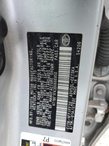 VIN 4T1BF1FK3DU666950 2013 Toyota Camry, L no.12