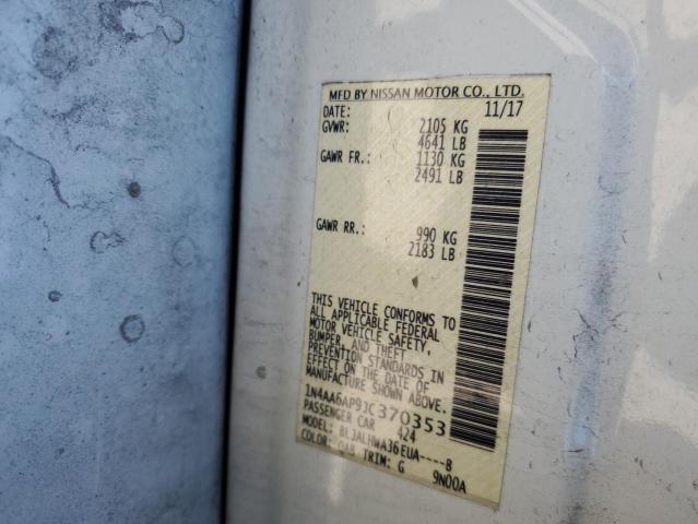 2018 Nissan Maxima 3.5S VIN: 1N4AA6AP9JC370353 Lot: 59947834