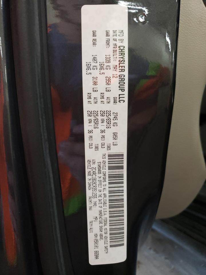 2C4RC1BG9CR351255 2012 Chrysler Town & Country Touring