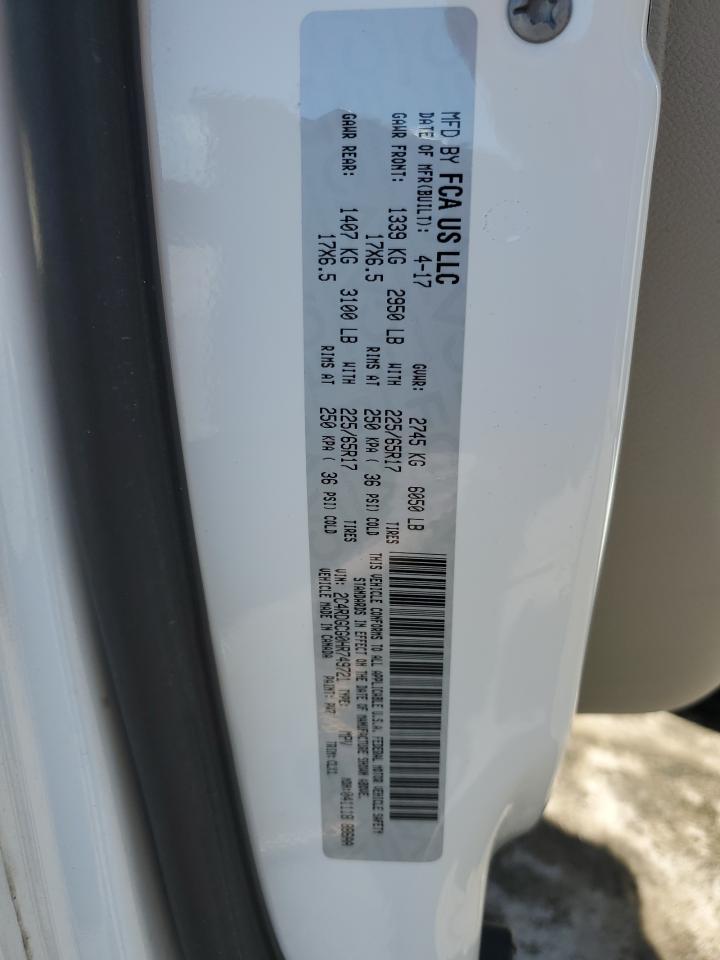 2C4RDGCG0HR749721 2017 Dodge Grand Caravan Sxt