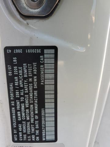 2008 Volkswagen Eos Turbo VIN: WVWBA71F28V013591 Lot: 60614924