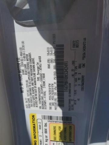 2017 Ford Mustang Gt VIN: 1FATP8FF0H5342491 Lot: 60348004