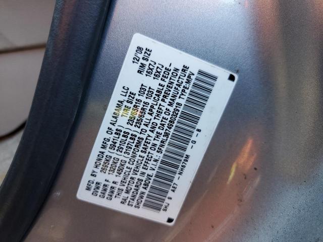 2009 Honda Odyssey Exl VIN: 5FNRL38749B032918 Lot: 59889784