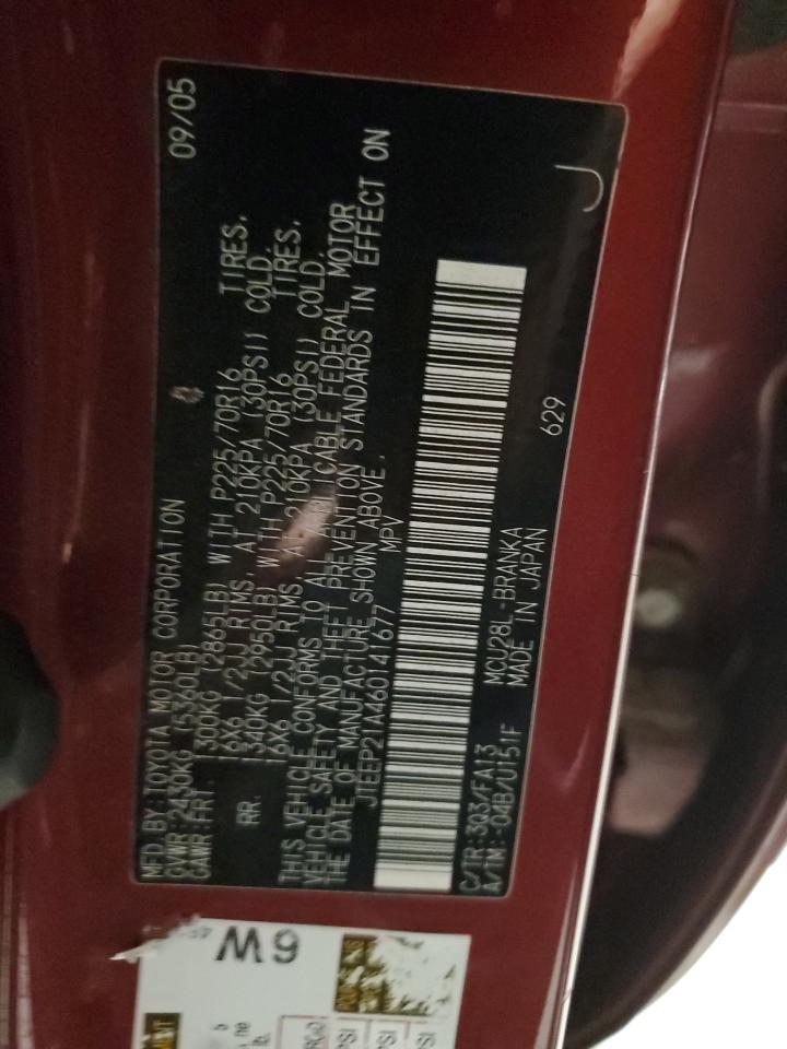 JTEEP21A460141677 2006 Toyota Highlander Limited