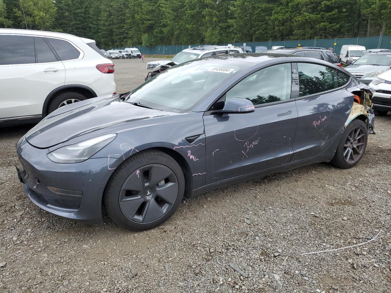 2021 Tesla Model 3 vin: 5YJ3E1EA9MF919475