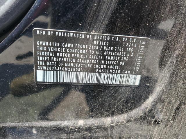 2016 Volkswagen Jetta S VIN: 3VW267AJ6GM295083 Lot: 58639214