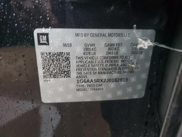 2018 Cadillac Ats VIN: 1G6AA5RX2J0182819 Lot: 57463564