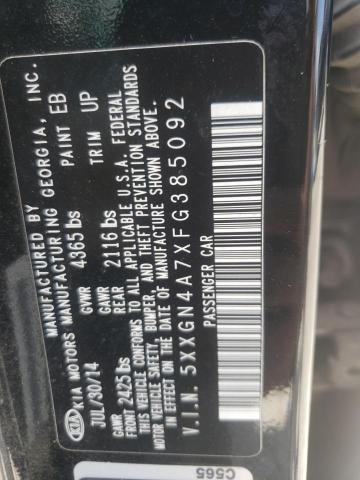 2015 Kia Optima Ex VIN: 5XXGN4A7XFG385092 Lot: 59446794