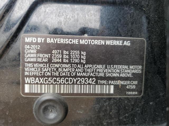 2012 BMW 528 I VIN: WBAXG5C56CDY29342 Lot: 58946984