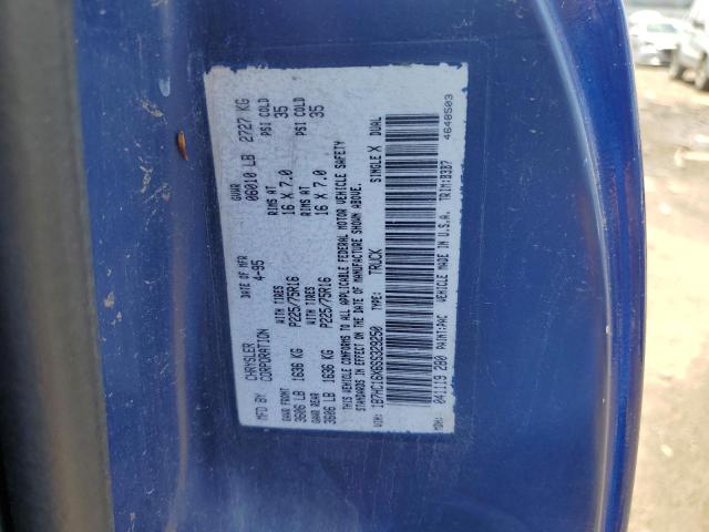 1995 Dodge Ram 1500 VIN: 1B7HC16X6SS329250 Lot: 60305284