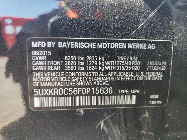 VIN 5UXKR0C56F0P15636 2015 BMW X5, Xdrive35I no.12