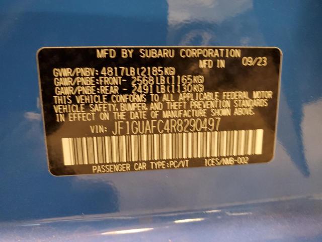 2024 SUBARU IMPREZA SP - JF1GUAFC4R8290497