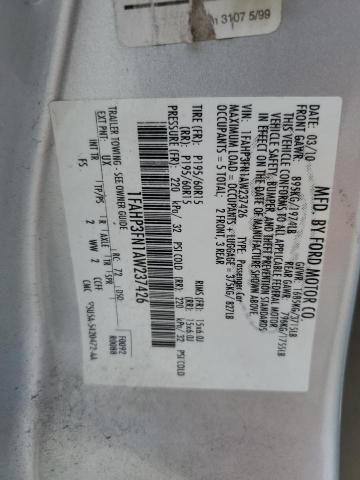 2010 Ford Focus Se VIN: 1FAHP3FN1AW237426 Lot: 57931414