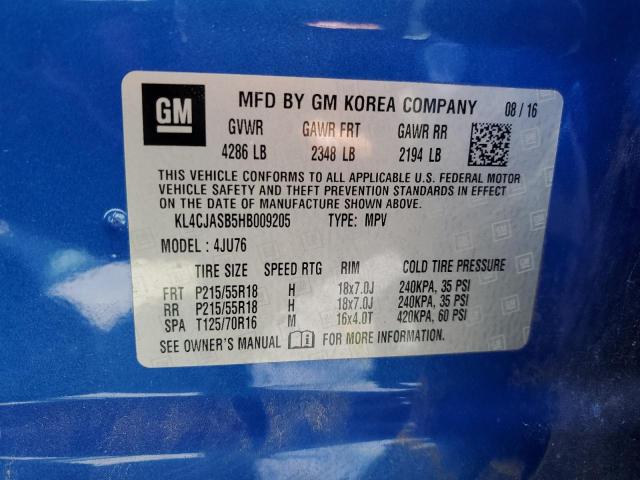 2017 Buick Encore Preferred VIN: KL4CJASB5HB009205 Lot: 57661374