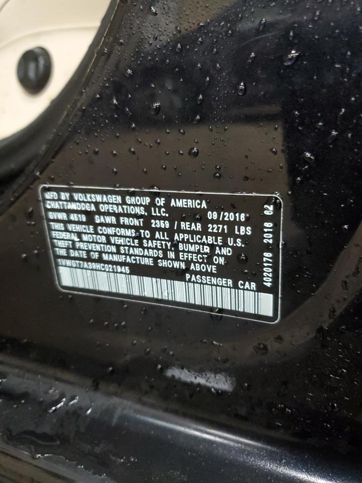 1VWGT7A39HC021945 2017 Volkswagen Passat Se