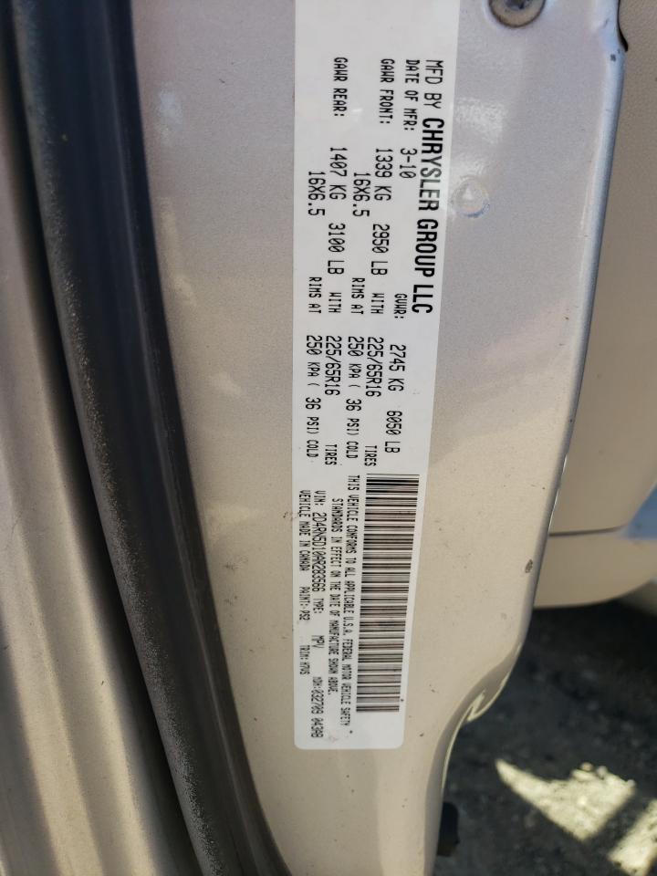 2D4RN5D10AR283566 2010 Dodge Grand Caravan Sxt