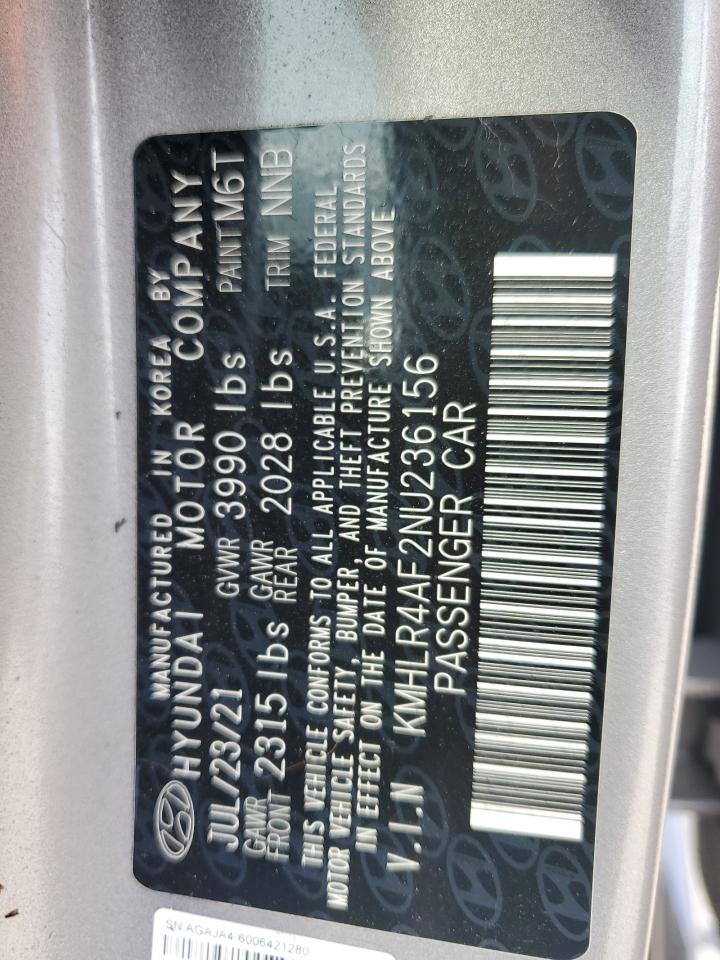 KMHLR4AF2NU236156 2022 Hyundai Elantra N Line