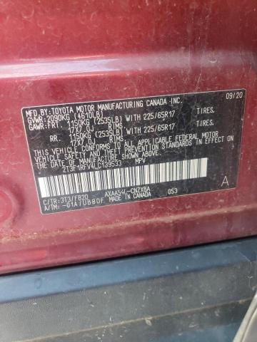 2020 Toyota Rav4 Le VIN: 2T3F1RFV4LC139533 Lot: 57954524